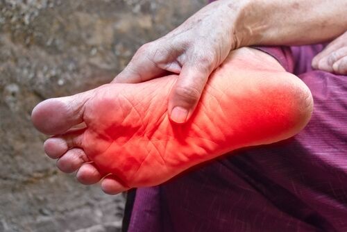 Tingling,And,Burning,Sensation,In,Foot,Of,Asian,Old,Man